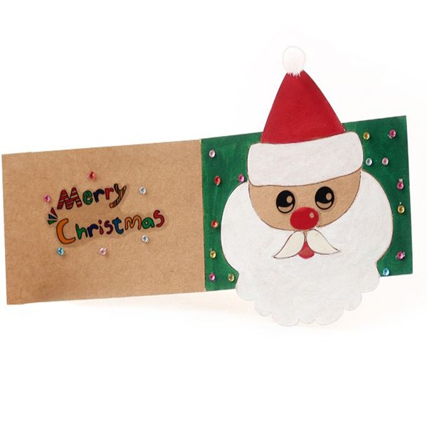 UN 1500 크리스마스 산타 스티커 카드 겨울만들기 diy방과후만들기
