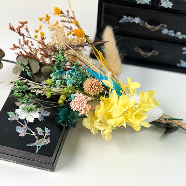 T DIY 방과후만들기 프리저브드 지점토 꽃다발 만들기