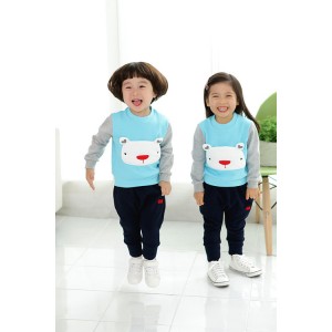 퍼피엔블루[영아전용]  어린이집활동복 유치원활동복 원복