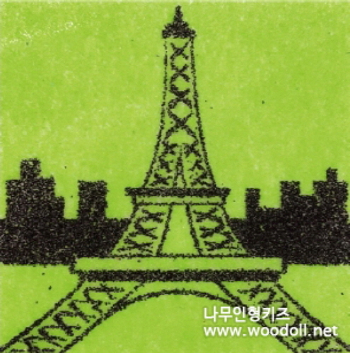 데코샌드 액자만들기 135 세계여러나라 에펠탑 샌드아트