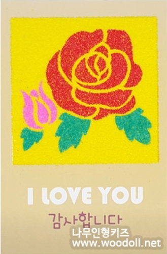 데코샌드 카드만들기 504 감사의달 장미 꽃샌드아트